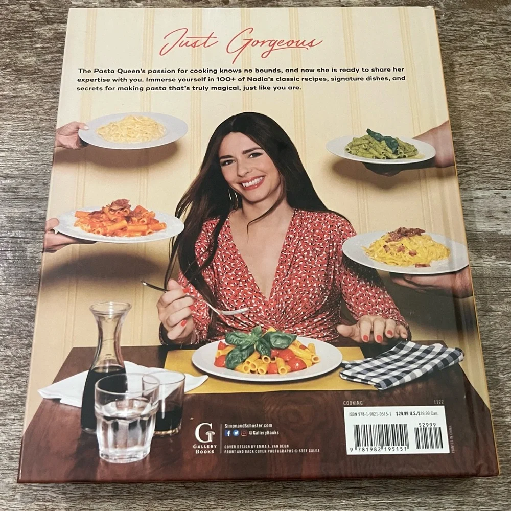 The Pasta Queen Cookbook by Nadia Caterina Munno - Orange Cover